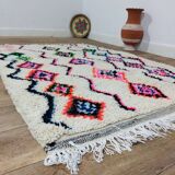 Handmade wool Berber rug 176 X 120 CM