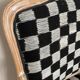Fauteuil Louis XV style damier