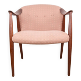 Pair of Scandinavian armchairs in Teak and Fabric, Tyrol model by Gerhard Berg for Westnofa 1960.