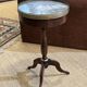 Mahogany gueridon with marble top from the 1950s.