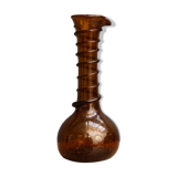 Amber blown glass vase -fiole