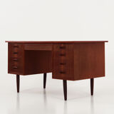 Teak desk 1970s scandinavian design