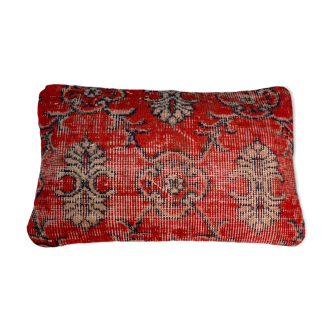 Vintage turkish rug cushion cover , 30 x 50 cm