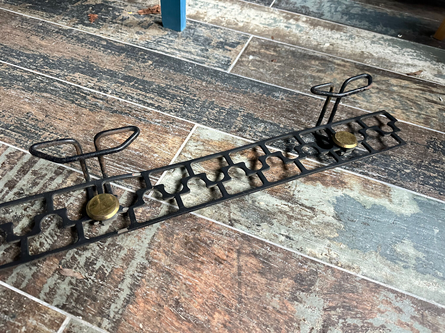 Vintage metal coat rack