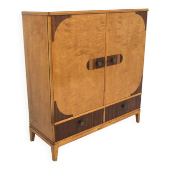 Scandinavian elm chest of drawers, Swedish modern, Sweden, 1940