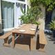 Table de ferme et ses 2 bancs
