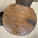 Brutalist table and chairs, wine cellar