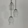 ANTIQUE CASCADE 3-BULB VINTAGE CHANDELIER