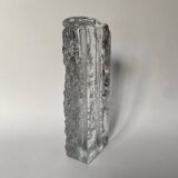 Frosted glass vase from the 1970s