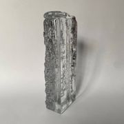 Frosted glass vase from the 1970s