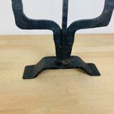 Brutalist wrought iron chandelier