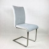 Grey Chairs on aluminium legs fully restored, Set of 4