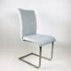 Grey Chairs on aluminium legs fully restored, Set of 4