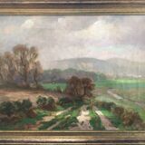 Landscape (Isle of Man). Oil on canvas by Fritz von KAMPTZ 1866-1938.