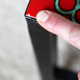 Coffee table ceramic red and green 1960