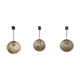 Set de 3 suspensions boules vintage 1060