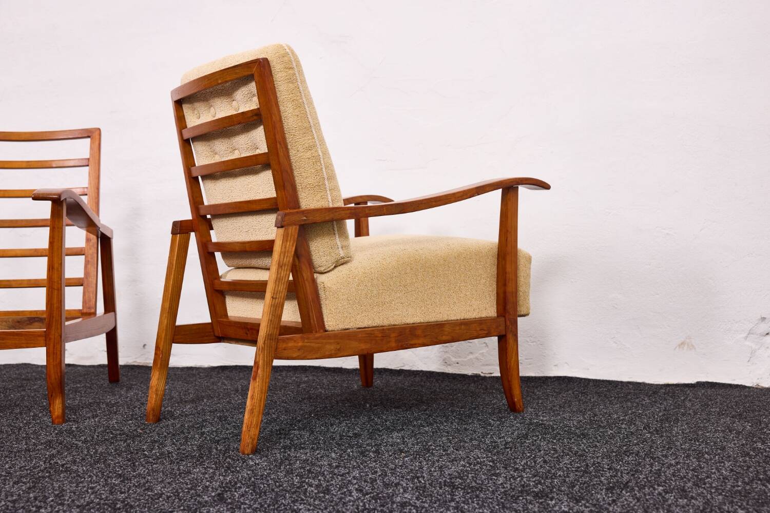 Paire de fauteuils vintage – Attributés à Károly Nagy, Hongrie, années 1940