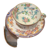 English porcelain cup and saucer, Minton