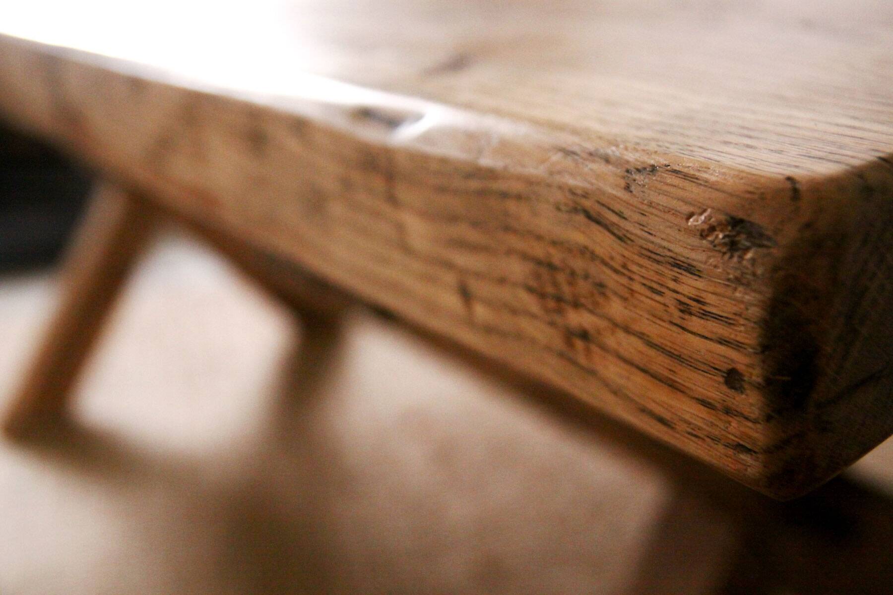 Solid wood farmhouse table