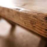 Solid wood farmhouse table