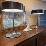 Pair of Vintage Italian Malibu Lamps 1980s