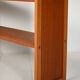 Scandinavian oak and teak bookshelf with adjustable shelves