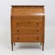 Vintage oak roll-top secretary - 80 cm, 1950s