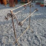Wrought iron towel rack