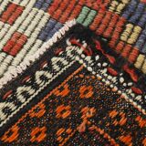 6x11 Mulicolor Living Room Rug, Vintage Wool Kilim Rug, 187x339Cm