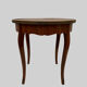 Round pedestal table Louis XV style veneer of rosewood XX century