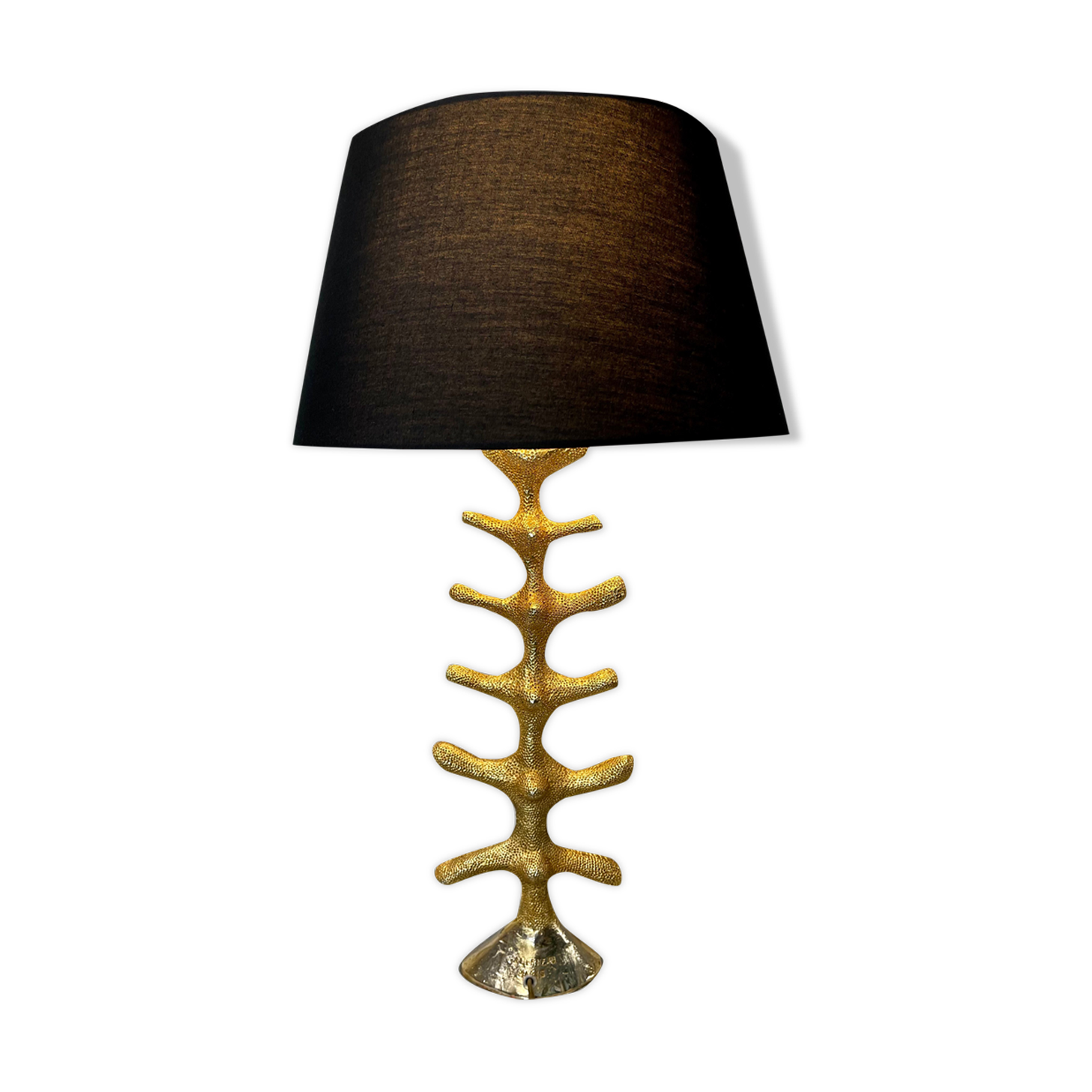 Lampe bronze doré de Stéphane Galerneau