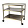 Table d' appoint en verre &laiton vintage