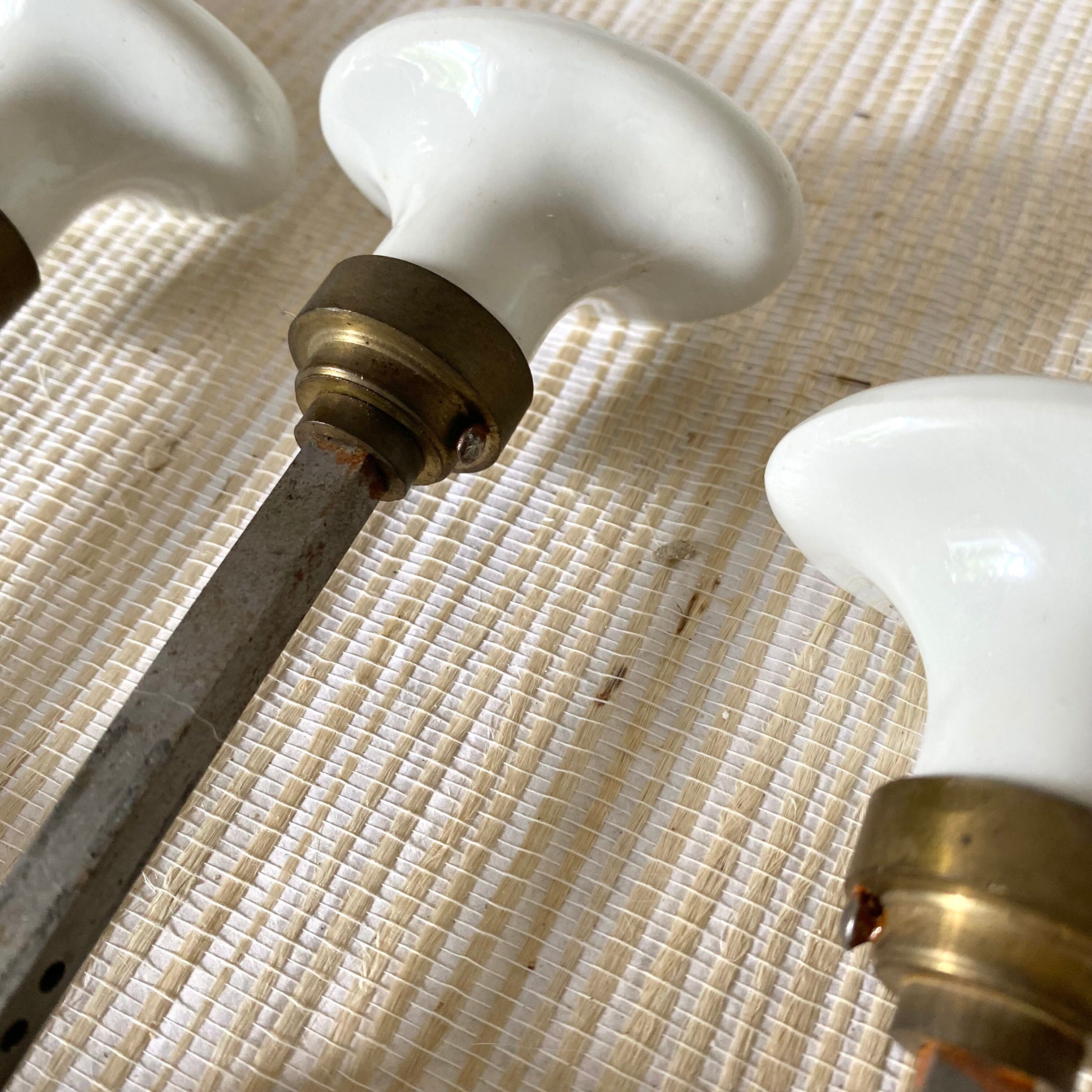 Porcelain door handles