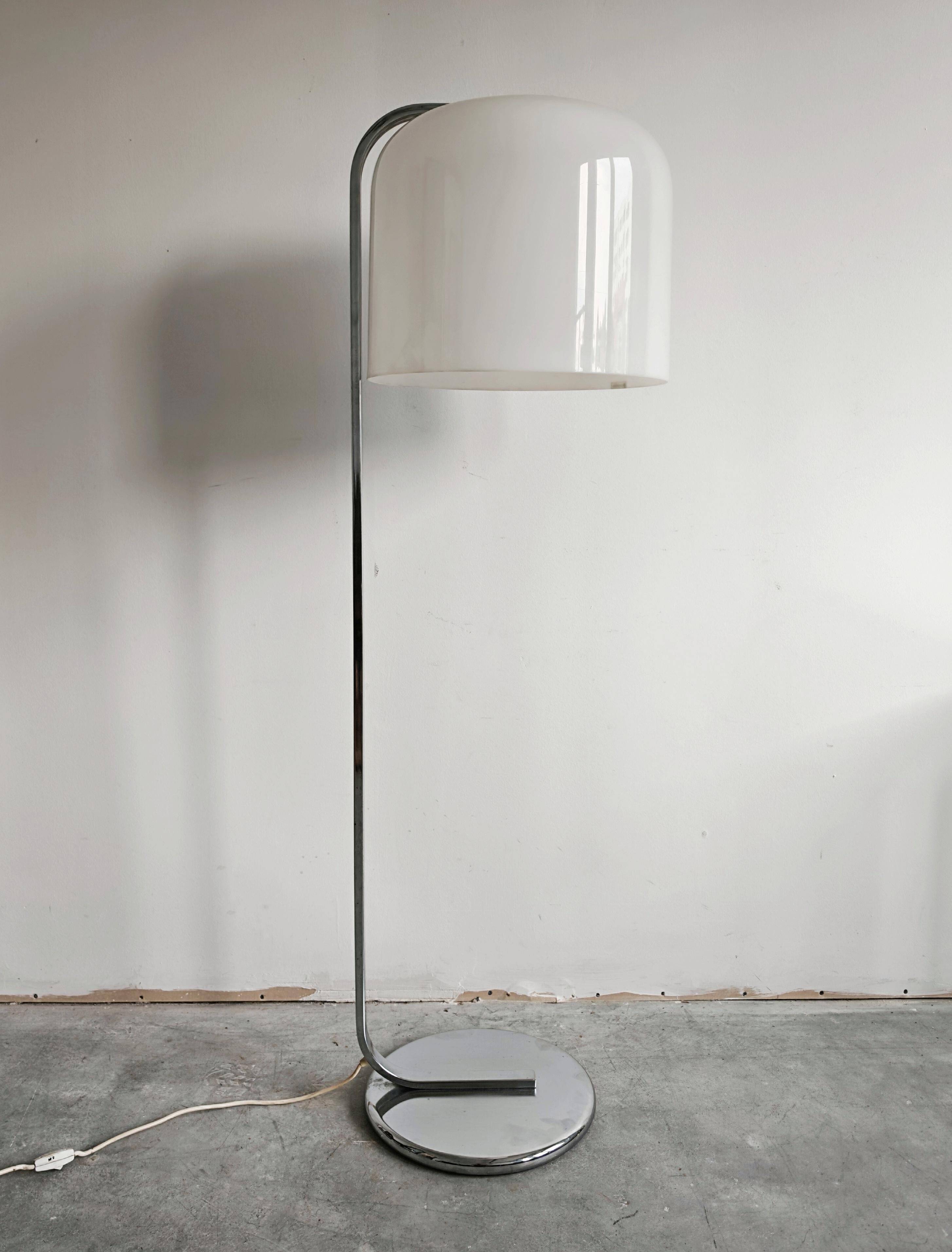 MCM Alvise floor lamp by Luigi Massoni for Guzzini 1960s