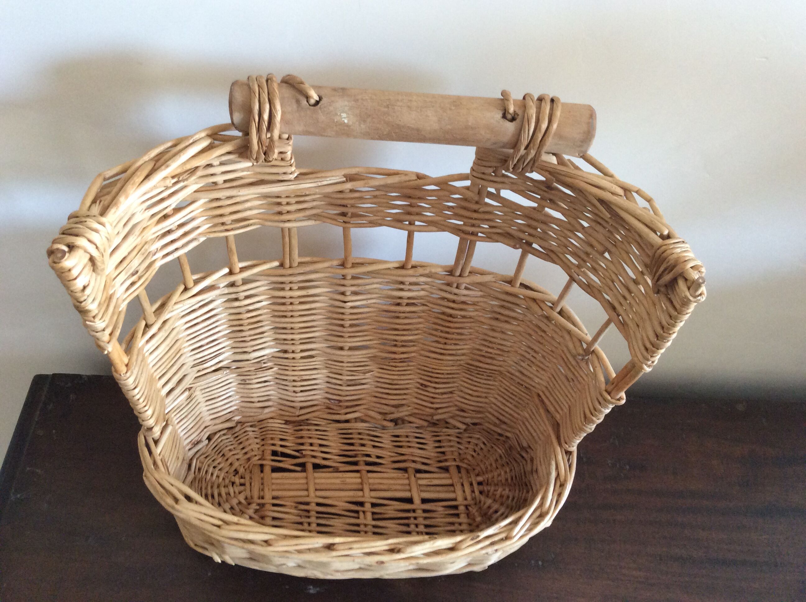 Vintage bakery pan shelf