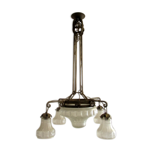 Lustre à monture fer
