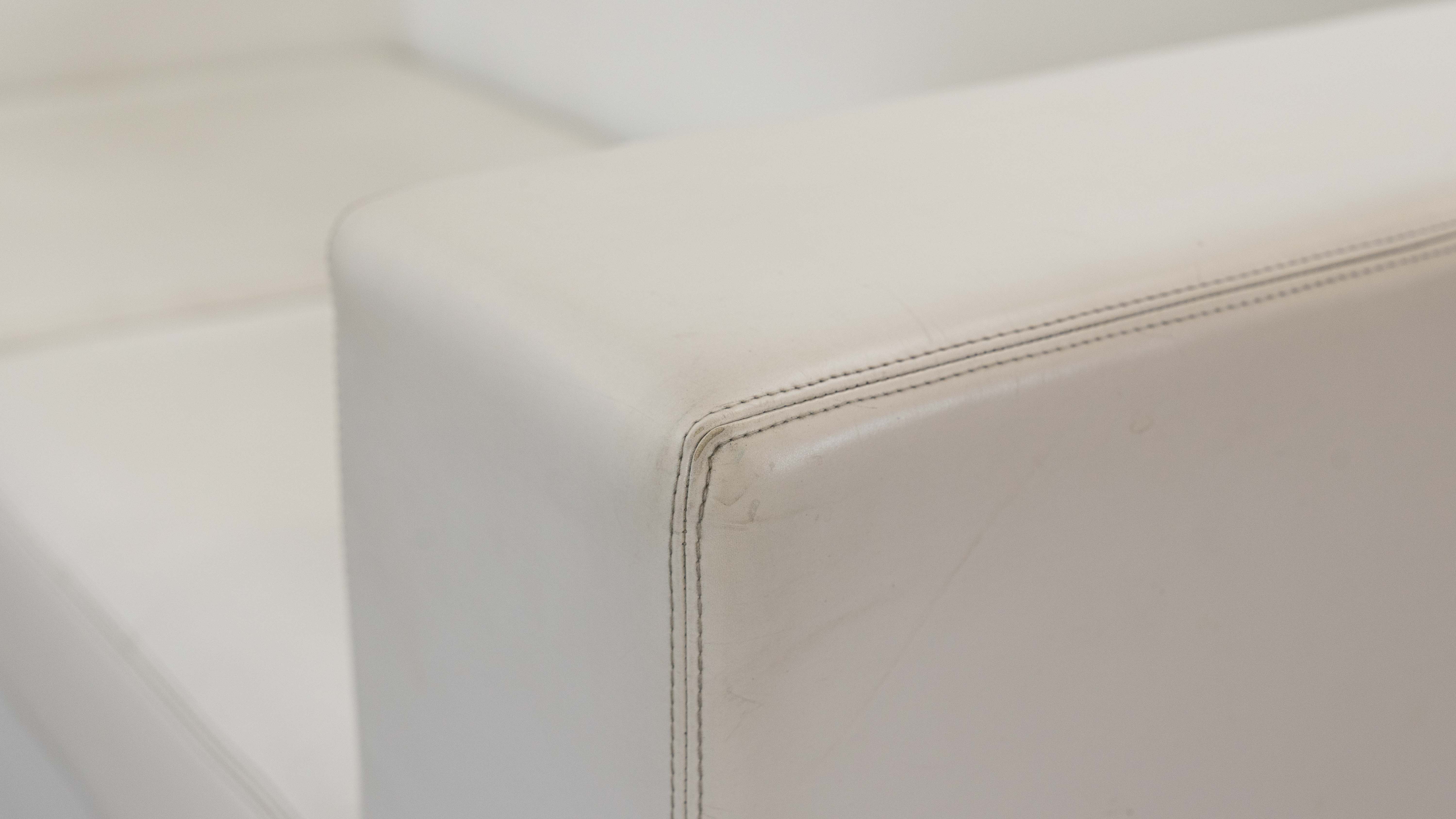 Throw Away Sofa by Willie Landels for Zanotta 1965 in white vinyl