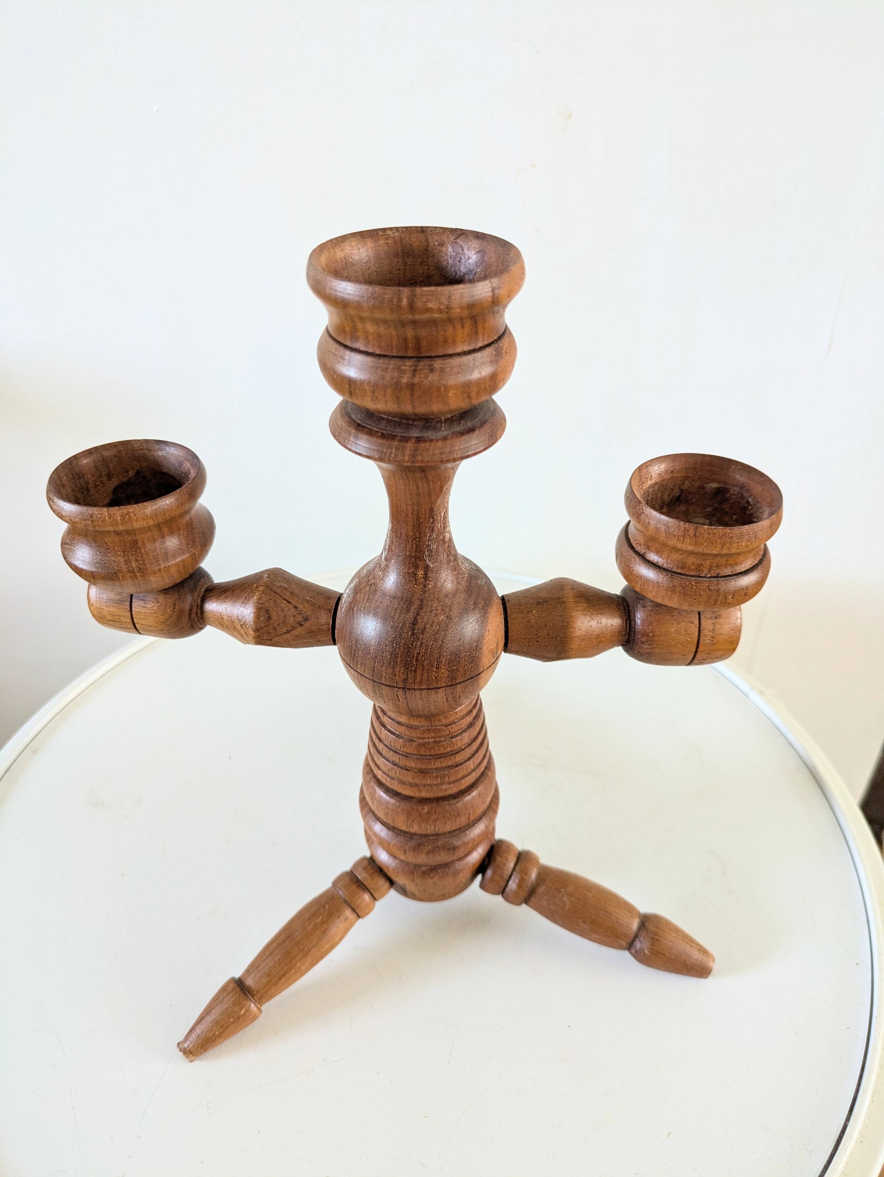 Scandinavian vintage candle holder design from the 60s