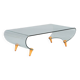 "Tango" Glass Coffee Table by Fabio Di Bartolomei for Fiam Italia
