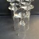 8 Champagne flutes – light cut crystal