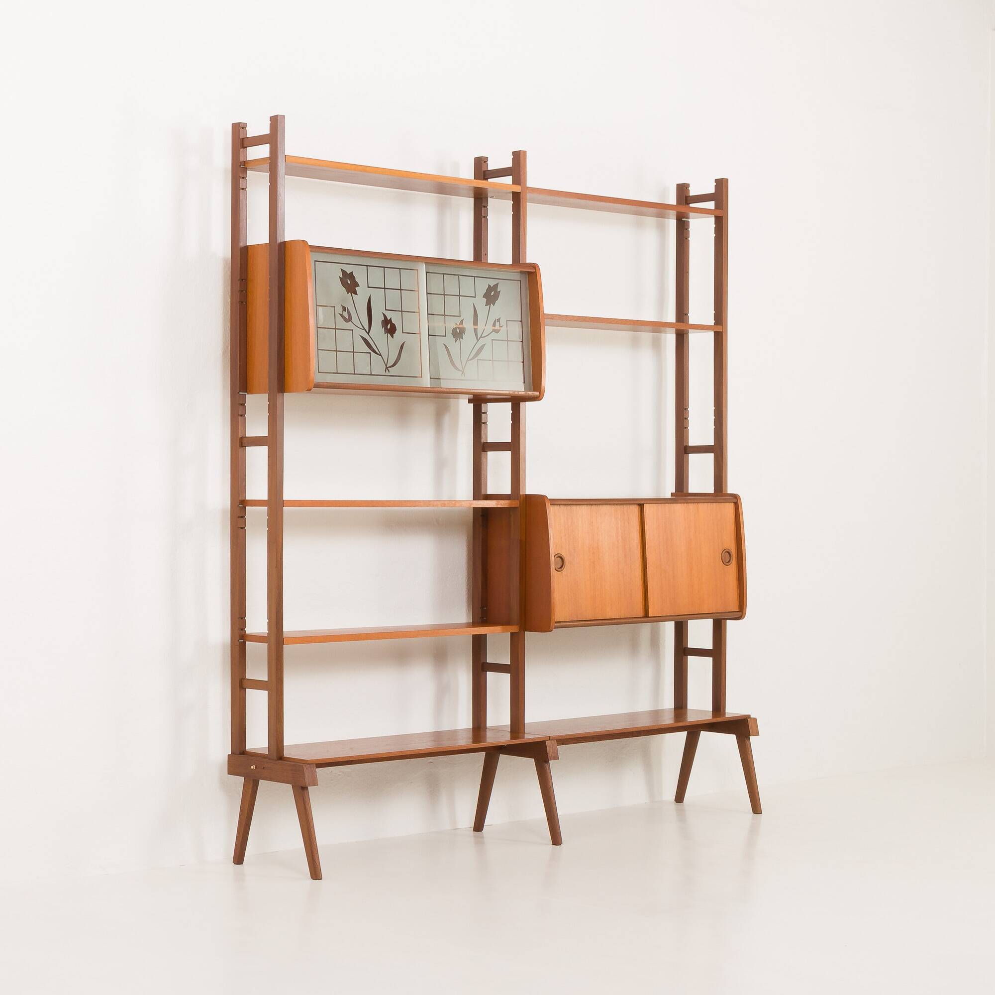 Scandinavian mid century free standing wall unit,Norway 1960s