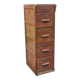 Oak craft cabinet with 5 drawers from the 1930s/1950s