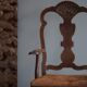 Vintage Sculptural Armchair in Oak and Leather, Danish Modern, 1940s