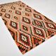 6x11 Geometric Pattern Turkish Vintage Kilim Rug, 172x346Cm