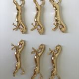 6 golden knife holder