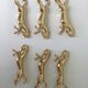 6 golden knife holder