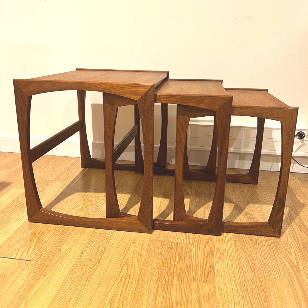 G-Plan trundle tables - Quadrille model