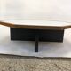 Table basse hexagonale en wengé 1960