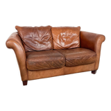 Vintage sheep leather two seater sofa Hoofddorp