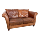 Vintage sheep leather two seater sofa Hoofddorp